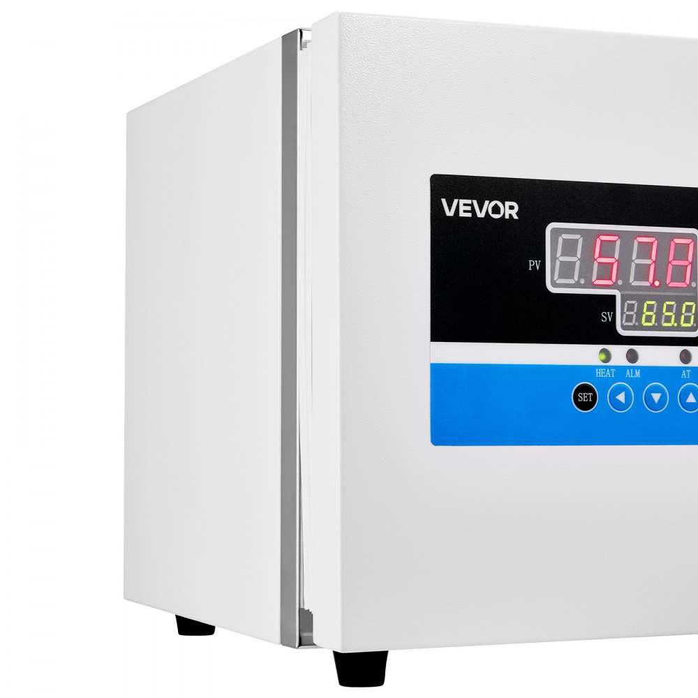 VEVOR Brutschrank Labor 6 L Mikrobiologischer Inkubator 240 W Brutinkubator, Kultivierung Zellkultur Stammlagerung Forschung, Raumtemperatur +5 °C bis 65 °C, PID-Temperaturregelung, Digitales Bedienfeld