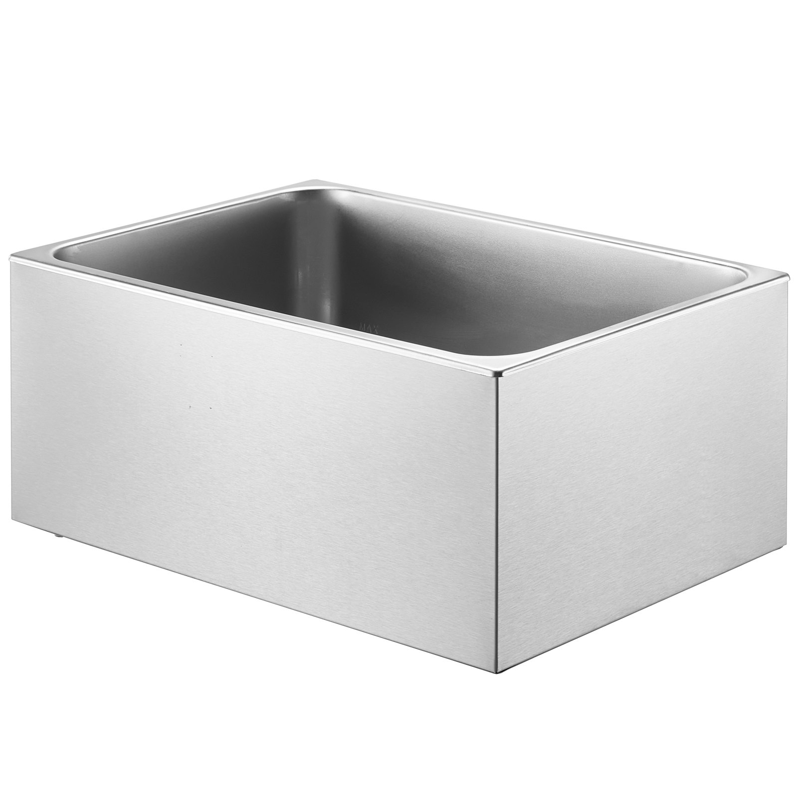 VEVOR Kommerzieller Speisenwärmer 18 L Bain Marie, 1200 W, elektrischer Buffetwärmer, Dampftisch-Speisewärmer Arbeitsplatte, Edelstahl-Speisewärmer, Wärmebehälter für Partys, Catering und Restaurants