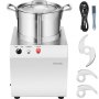 VEVOR Küchenmaschine Gemüseschneider 6L Lebensmittelechter Edelstahl-Mixer