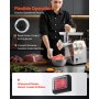 VEVOR elektrischer Fleischwolf mit 4,2 kg/min Kapazität, industrieller Tisch-Fleischwolf 1100 W mit Klinge & Mahlplatte, Wurstmaschine, kommerzieller Fleischwolf aus Edelstahl für Restaurant