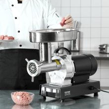 VEVOR Kommerzieller Elektrischer Fleischwolf  6,35kg/Min Wurstfüller Maker