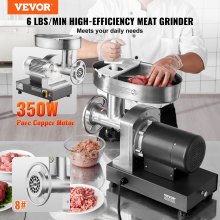 VEVOR Kommerzieller elektrischer Fleischwolf 2,72kg/Min Wurstfüllmaschine 350W