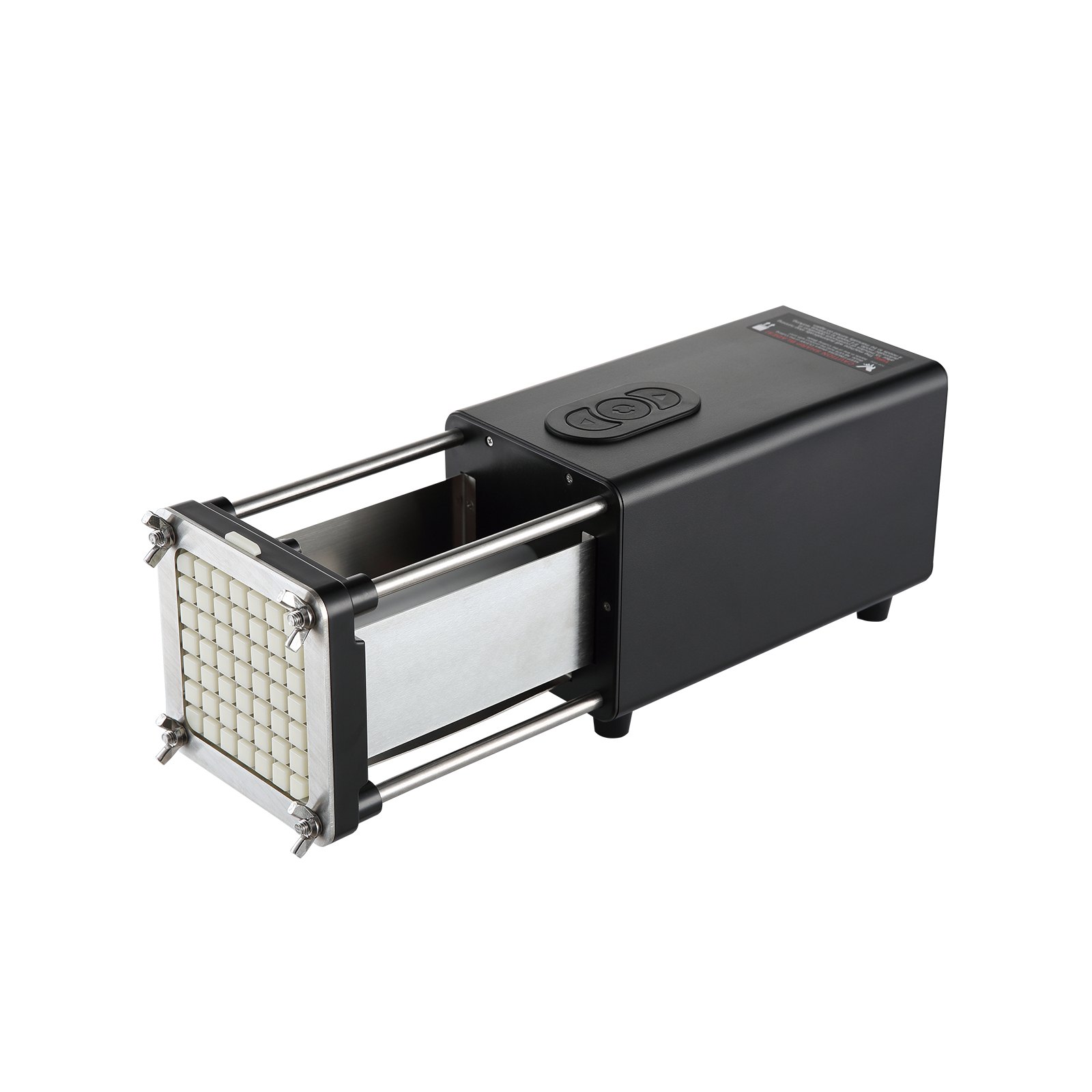 VEVOR Elektrischer Pommes Frites Schneider Kartoffelschneider mit 1/2 & 3/8 Zoll Klingen Edelstahl, Kartoffelschneider und Zerkleinerer mit Anti-Rutsch-Füßen, für Kartoffeln Pommes Frites Gemüse