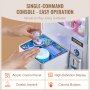 VEVOR Greifautomat, 0–80 mm Backendurchmesser, 0–130 mm Backenhub, Kran-Gewinngreifer, kommerzielles Arcade-Spielspielzeug, cooler, lustiger Greif-und-Gewinn-Automat mit Licht und Ton, Kinder-Verkaufsautomat, Jungen und Mädchen