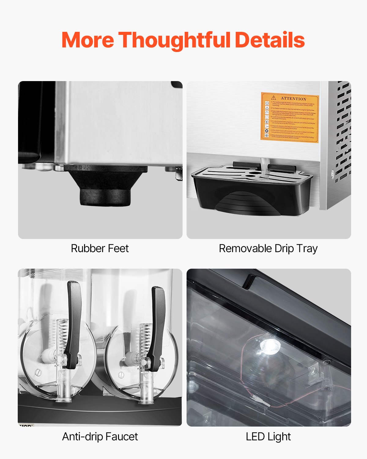 VEVOR kommerzielle Slush-Maschine 12 L x 2 Doppeltank Slush-Eismaschine Slushy Machine für gefrorene Getränke, 96 Tassen Margarita-Smoothie-Maschine für Partys zu Hause Restaurants Cafés Bars