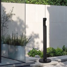VEVOR Zigaretten Aschenbecher Zigarettenstummelbehälter Zylinder 108cm Schwarz