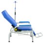 VEVOR Medizinischer Stuhl mit IV-Infusionsständer Infusionsstuhl 181kg, Stahlkonstruktion, 90-160° Verstellbar, Mit Gepolstertem Sitz Fußstütze & Aufbewahrungskorb, Für Krankenhäuser Pflegeheime