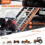 VEVOR Auffahrrampe, Verladerampe, Autorampe 680 kg, extra breite Verladeschiene, Auto Laderampe 2160 x 1375 mm, Dreifach faltbare Rampe, für Motorrad, Anhänger, ATV, UTV, Gartentraktor, Rasenmäher