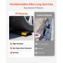 VEVOR Parkstopper Radstopper 2 Stk. (446 x 90 x 32 mm) Einparkhilfe Parkbegrenzung mit Reflektorstreifen, Parkplatzsperre aus PP für Autos Lieferwagen Lkw, Radführungsblock, Parkplatzbegrenzung