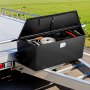 VEVOR Deichselbox Truckbox 1245 x 353 x 470 mm aus Stahl, 50 kg Belastbare Werkzeugaufbewahrungsbox mit Schloss & Schlüsseln, Anhängerbox für Pickup-Ladeflächen Wohnmobile SUVs Geländewagen, Schwarz