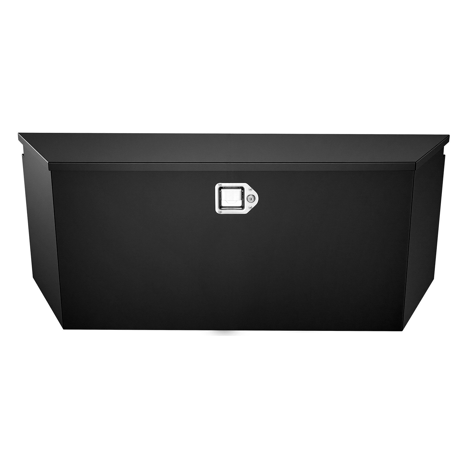 VEVOR Trailer Tongue Box, 1245 x 353 x 470 mm Steel Trailer Tongue Tool Box, Heavy Duty Storage Organizer with Lock and Keys, Utility Tool Chest for Pickup Truck Bed, RV, SUV, Off-Road Vehicle, Black