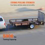 VEVOR verstellbare Anhängerkupplung, Stoßstangenhalterung, 5000 lbs, passend für 2'' Kugel mit Ketten