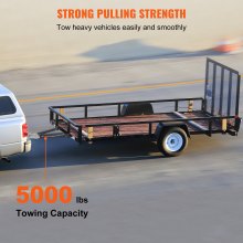 VEVOR Anhängerkupplung 2268 kg Anhängelast mit Kettenstoßstangenmontierte Universal-Anhängerkupplung aus pulverbeschichtetem Stahl mit verstellbarer Breite von 28–108 cm ideal für Wohnmobil-Anhänger