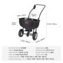 VEVOR 27,22 kg Broadcast Spreader Walk-Behind Rasenstreuer Dünger Gartensämaschine