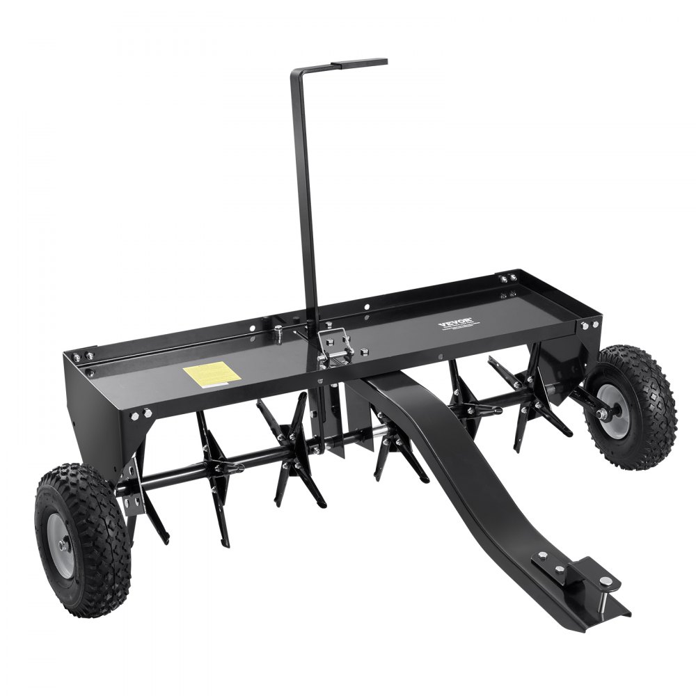 VEVOR Aerifizierer 1275x980x885 mm, Rasenbelüfter mit Universalkupplung, Anhängebelüfter mit Eisenspikes, Aufsitzmäher zum Hinterherziehen für Gärten, Rasenflächen, Bauernhöfe
