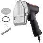 VEVOR Elektrisches Schawarma-Messer, 80 W, Türkisches Kebab-Messer, Kommerzieller Gyro-Schneider aus Edelstahl, Döner-Kebab-Fleischschneider mit 2 Klingen, 100 mm Klingendurchmesser