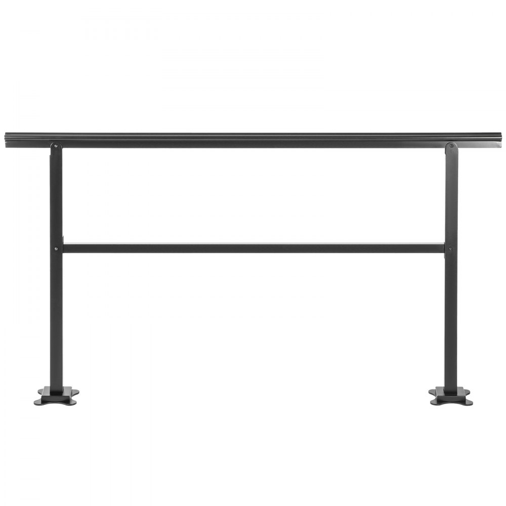 VEVOR Geländer Treppengeländer Handlauf Querstabhalter für Treppen 152,4x89,5cm