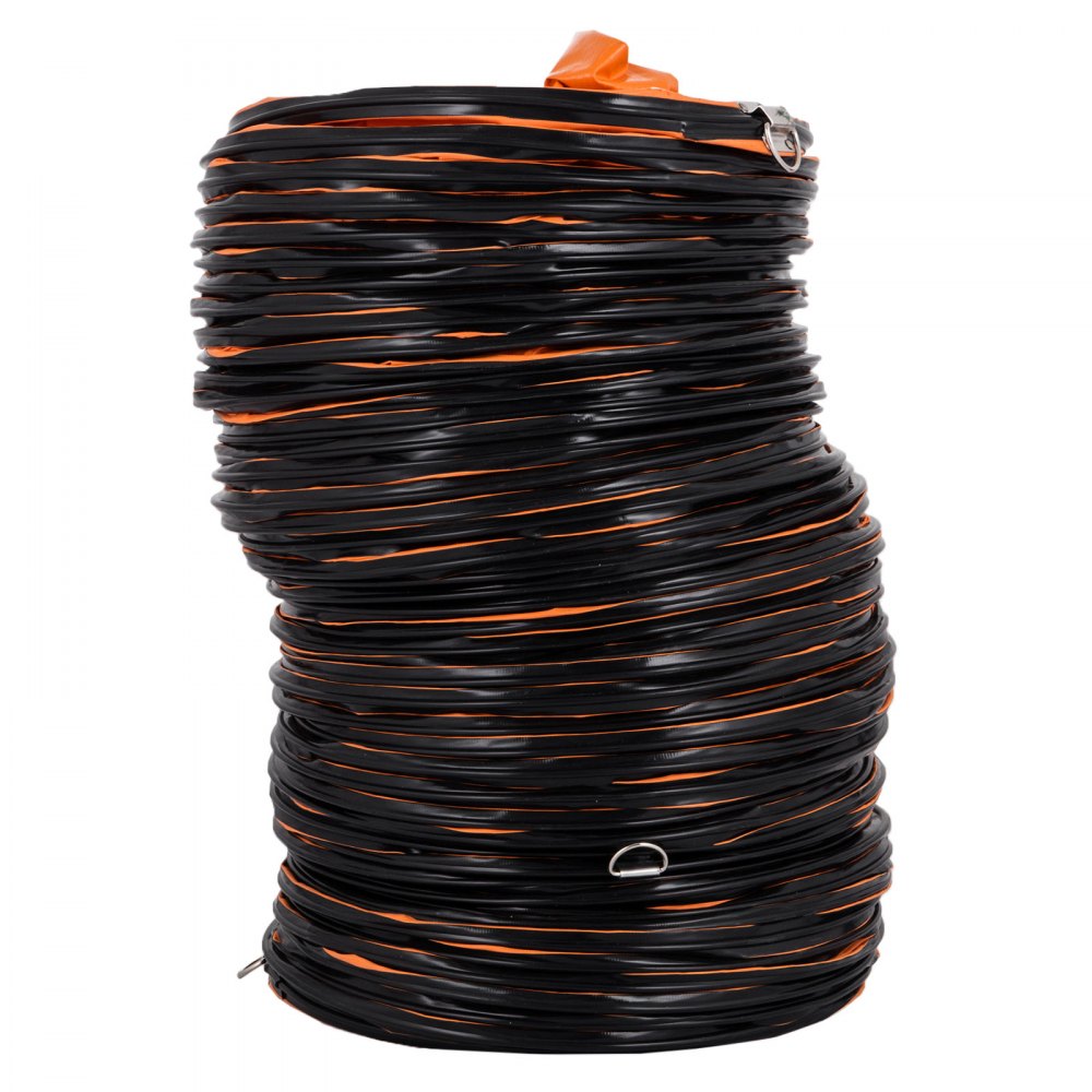 VEVOR 6 kg Lufttransportschlauch, 7,6 m Warmluftschlauch, -20 ~ 180 ° Belüftungsschlauch, 35 * 34 * 26 cm Baustellenschlauch