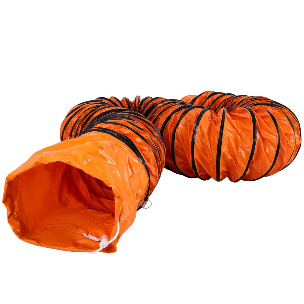 VEVOR  Lufttransportschlauch 9,8 m Lüfterdurchmesser, 30,48 cm Warmluftschlauch, 35 x 35 x 28 cm Belüftungsschlauch Baustellenschlauch, Orange Belüftungsschlauch