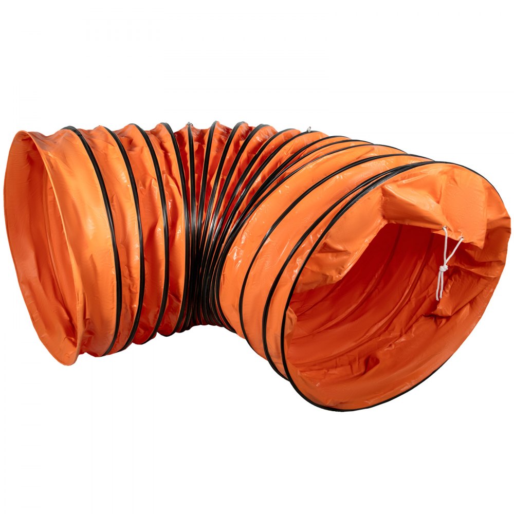 Lufttransportschlauch Warmluftschlauch Orange Pvc-beschichtet Lüftungsschlauch