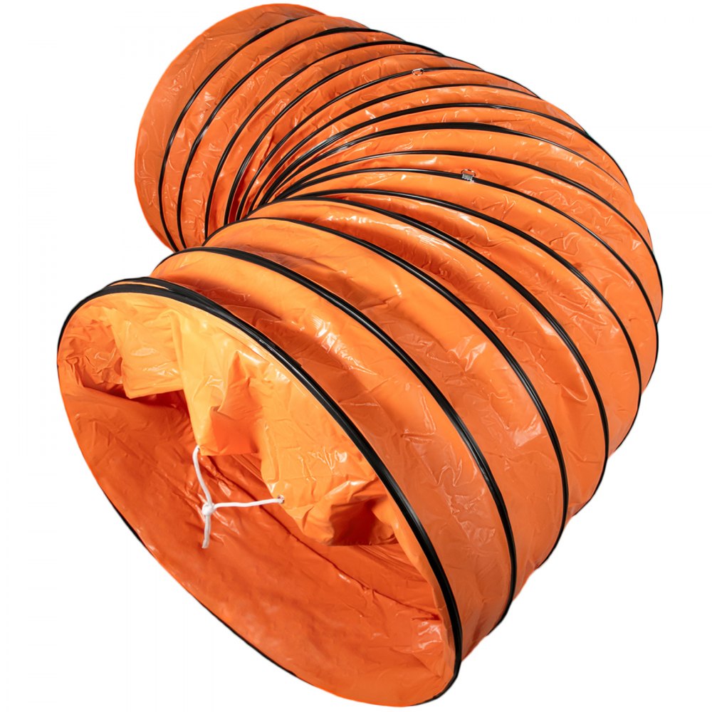 Lufttransportschlauch Warmluftschlauch Orange Pvc-beschichtet Lüftungsschlauch