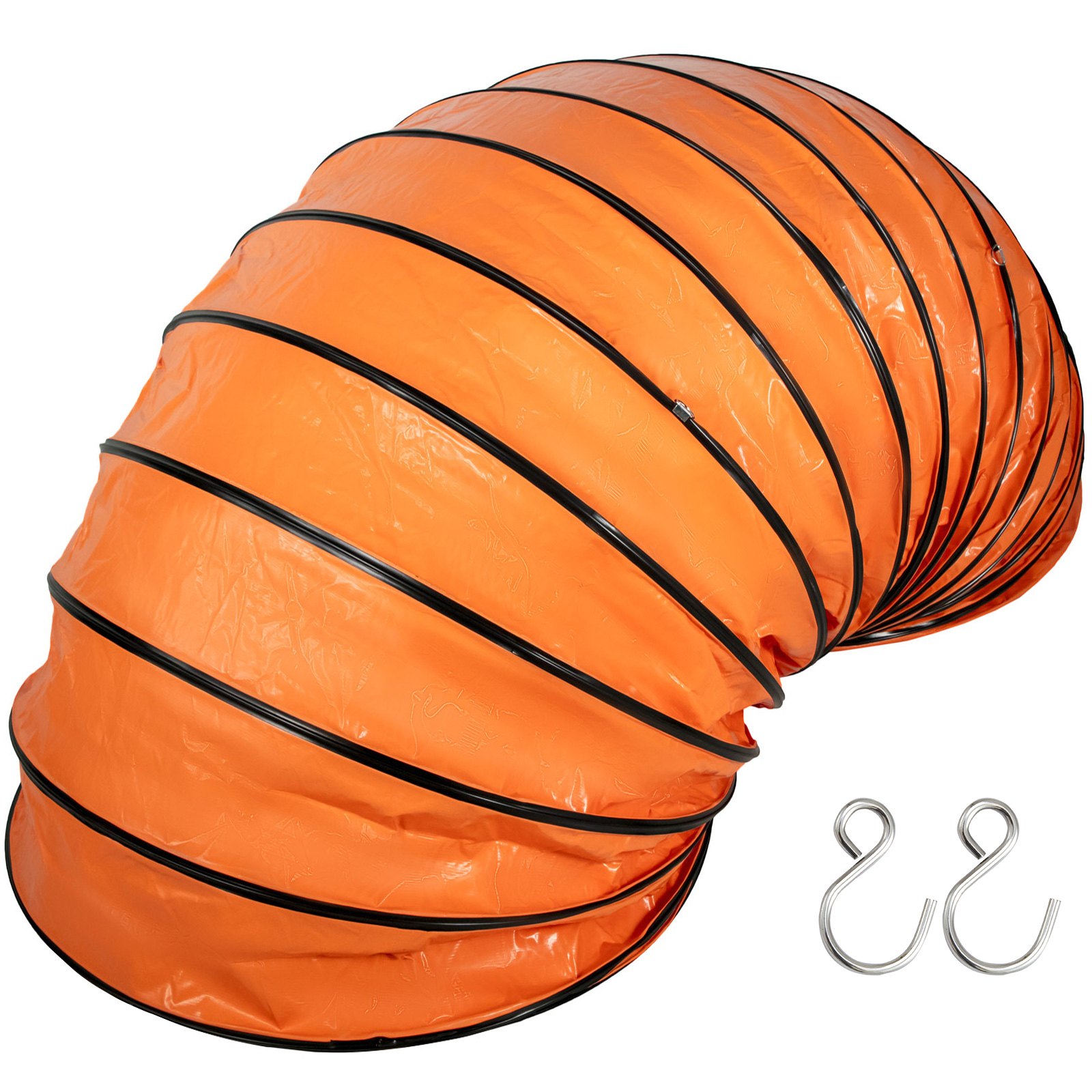 Lufttransportschlauch Warmluftschlauch Orange Pvc-beschichtet Lüftungsschlauch
