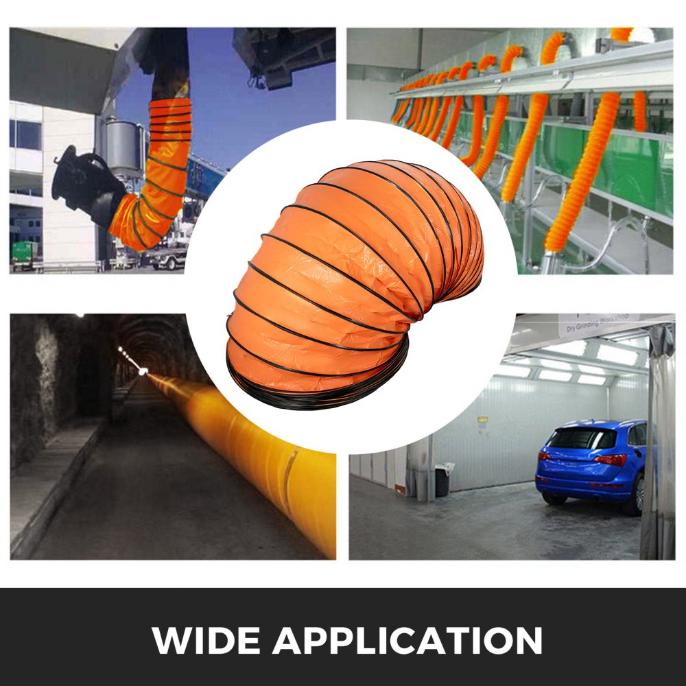 Lufttransportschlauch Warmluftschlauch Pvc Länge 7,6 M Durchmesser 100 Cm