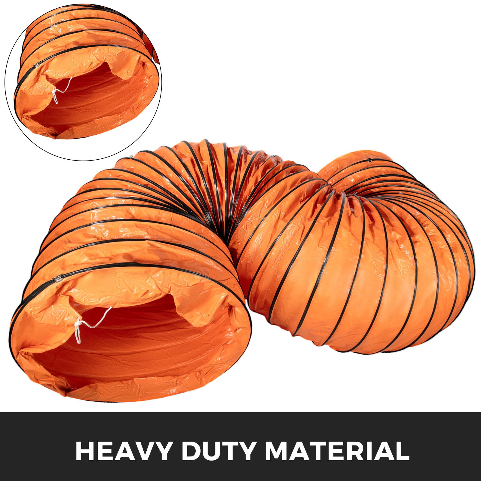 Lufttransportschlauch Warmluftschlauch Pvc Länge 7,6 M Durchmesser 100 Cm