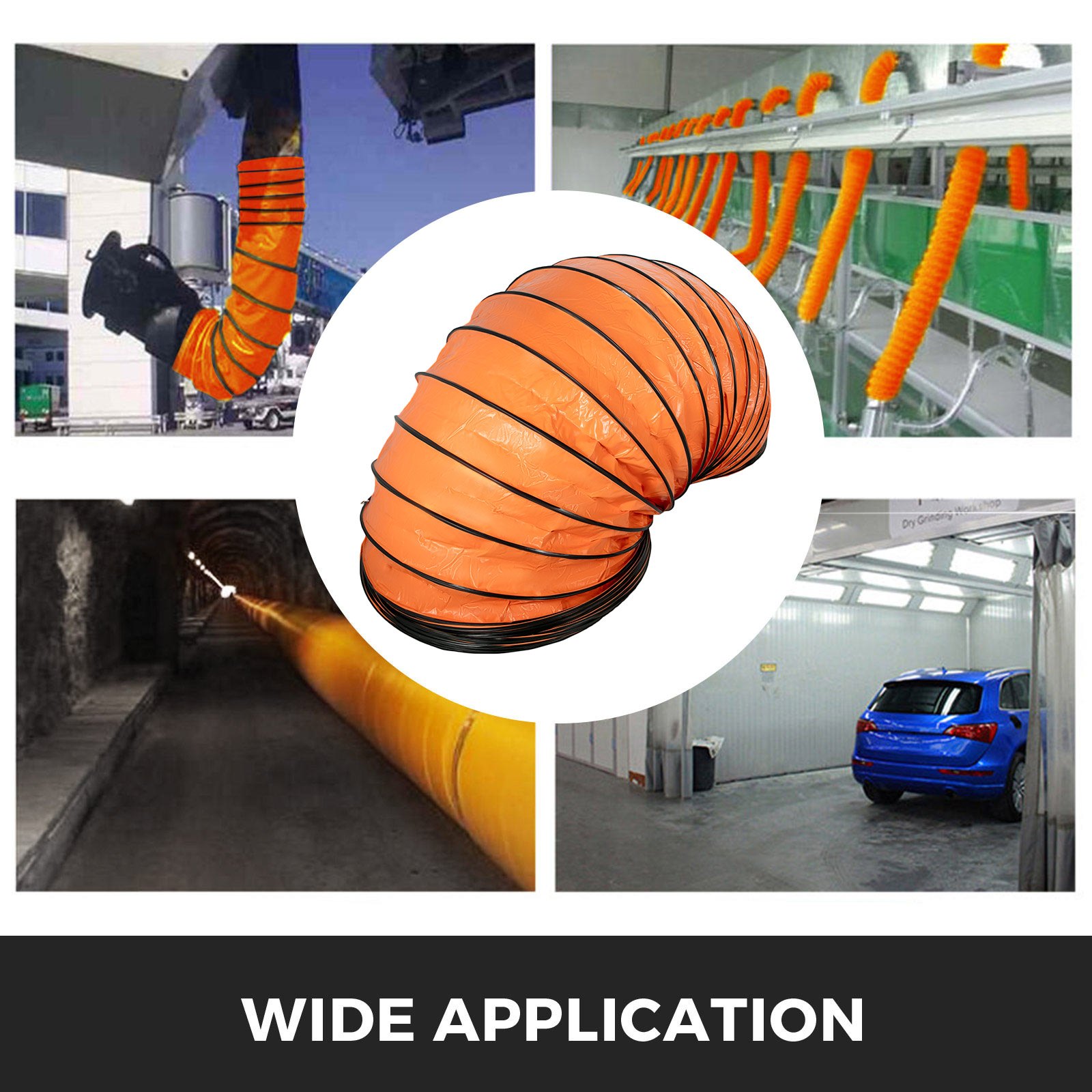 Lufttransportschlauch Warmluftschlauch Pvc Länge 7,6 M Durchmesser 100 Cm