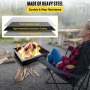 VEVOR Feuerschale Feuerstelle Garten Terrasse Kamin 1,5 mm dicker Feuerstellenring, DIY-Stahlring mit Zange, in den Boden eingelassene Feuerstellenauskleidung für den Außenbereich, Terrasse, Hinterhof