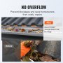 VEVOR Dachrinnenschutz, 12,7 cm breit, 63 m lang, Abdeckung aus Netzstoff, Laubschutz