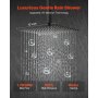 VEVOR Duscharmatur Regenduschsystem fürs Badezimmer Duschsystem mit 305 mm quadratischen Regenduschkopf & Handbrause, wandmontierte Badezimmerarmaturen mit Messingventil & Zierset, Mattschwarz
