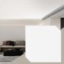 VEVOR Deckenfliesen, 12er-Pack 24 x 24 Zoll, abgehängte Deckenfliesen aus hochwertigem PVC-Schaumstoff, feuerfest, gute Flexibilität und einfache Installation, Deckenverkleidung für die Dekoration zu Hause/im Büro, glattes Weiß