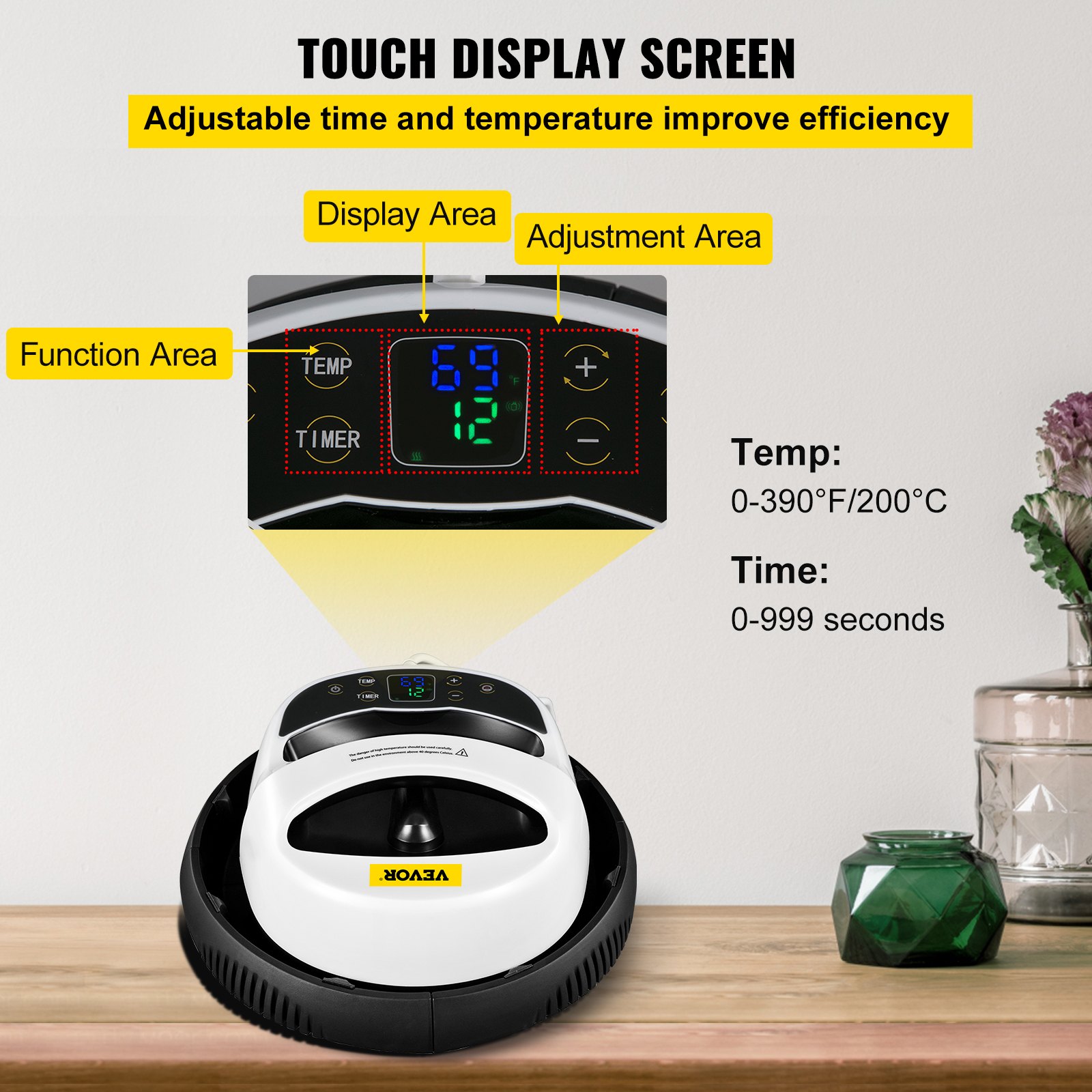 Mini Transferpresse Hitzepresse 30x24cm Vevor T-shirt Presse Weiß Und Schwarz