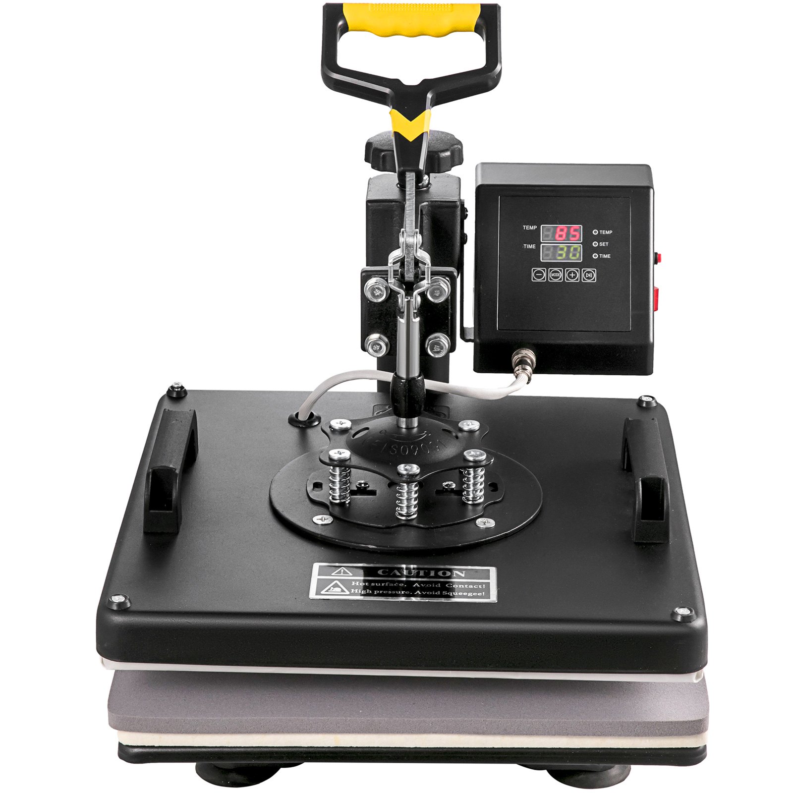 VEVOR 8 in 1 Heißpresse Transferpresse für Textiltransferpresse Textilpresse mit Plattenpresse von 38 x 38 cm Textildruckpresse von 1000 w Geeignet für