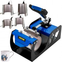 VEVOR Mini Tassenpresse Maschine Becherpresse 6 / 11 / 12 / 17 oz Becher-Hitzepresse für Sublimation 4 Becher für Kaffeetassen 280 W Becherpresse Heizung