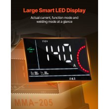 VEVOR WIG-Schweißgerät 2in1 Elektroschweißgerät Lift MMA Stick IGBT LED-Display