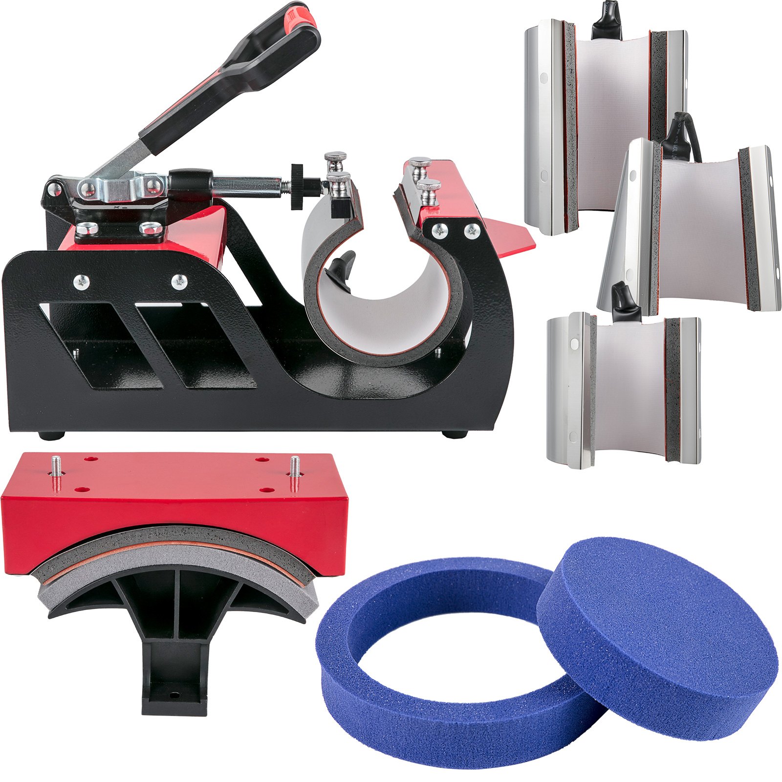 VEVOR 8-in-1-Transferpresse 15 x 15 Zoll Sublimationsmaschine für DIY-Kappenbecherplatten