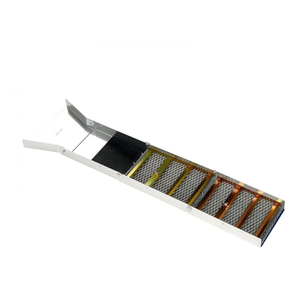VEVOR Highbanker-Goldwaschrinne 127 cm, 2-in-1 Faltbare Highbanker-Waschrinne, Aluminiumlegierung, Bergbauausrüstung mit Rucksack und Schutzhandschuhen, Ideal für Bäche, Flussufer und Flüsse