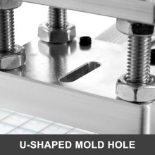 VEVOR Heißfolienprägemaschine 10 x 13 cm Heißfolienprägung Maschine, 300 W Hot Foil Stamping Machine mit Skala, Positionierungsschieber, LCD-Bildschirm, Lederbronzierung Druck, Bronziermaschine