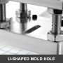 VEVOR Heißfolienprägung Maschine, 5 x 7 cm 300 W Heißfolienprägemaschine mit Skala, Positionierungsschieber, LCD-Bildschirm, Lederbronzierung Druck, Bronziermaschine