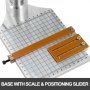 VEVOR Heißfolienprägung Maschine, 5 x 7 cm 300 W Heißfolienprägemaschine mit Skala, Positionierungsschieber, LCD-Bildschirm, Lederbronzierung Druck, Bronziermaschine