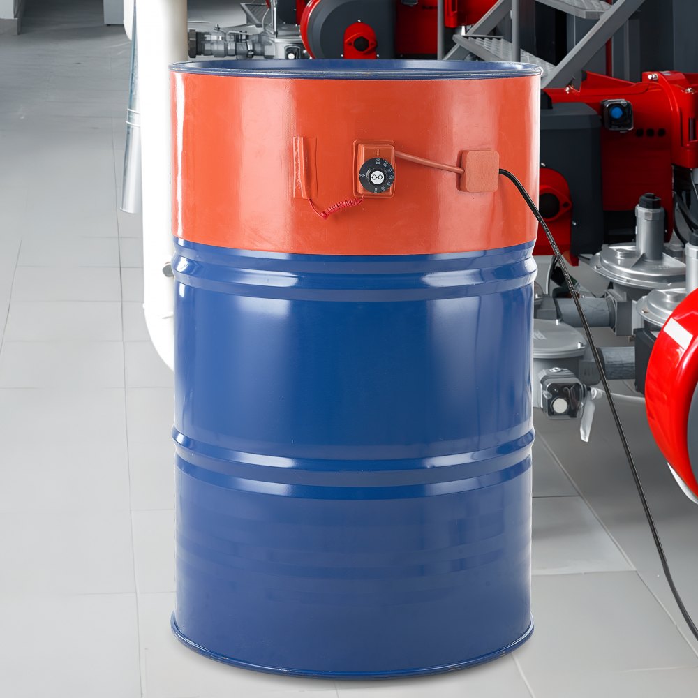 VEVOR 208L Metallfassheizung Eimerheizer 1,2kW 30-150°C einstellbar 174x25x6cm