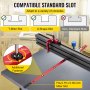 VEVOR Gehrungslehre Tischkreissäge 450 mm Gehrungslehre Lasermakierung Winkel 60° verstellbar Präzision Ablängen Winkelanschlag Holzverarbeitung