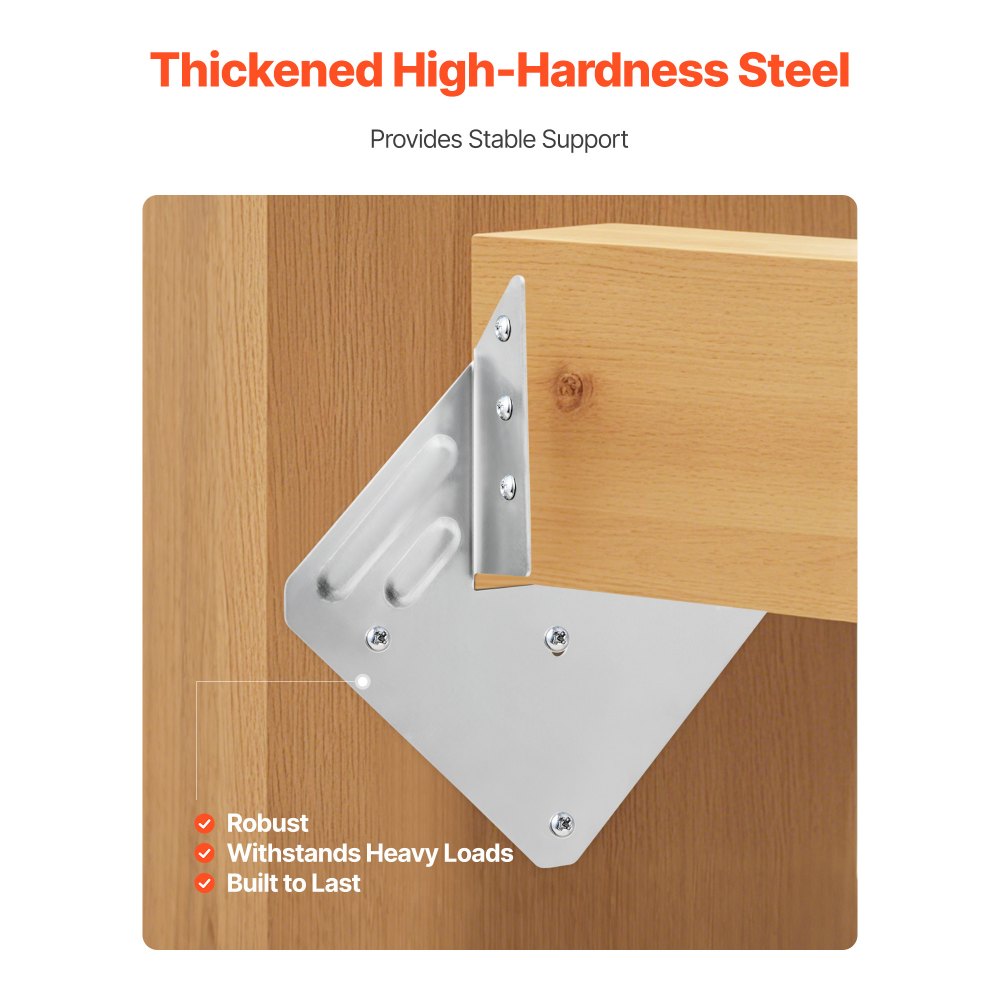 VEVOR Holzverbinder, Innenmaß 40x21x63 mm, Balkenverbinder aus hochfestem Stahl mit schwarzer Rostschutzbeschichtung, Pfostenträger, Balkenträger für Dachbalken-Holzkonstruktionen, 25 Stück