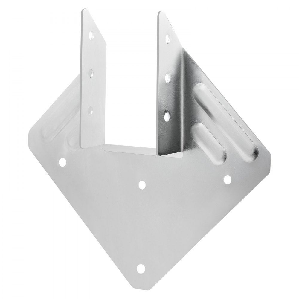 VEVOR Holzverbinder, Innenmaß 40x21x63 mm, Balkenverbinder aus hochfestem Stahl mit schwarzer Rostschutzbeschichtung, Pfostenträger, Balkenträger für Dachbalken-Holzkonstruktionen, 25 Stück