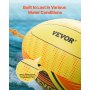 VEVOR Booster Ball Towable Tube Rope Performance Ball, Aufblasbare Bälle aus verdicktem PVC für Bootfahren und Wassersport – mit Seil mit hoher Zugfestigkeit und Geschwindigkeits-Sicherheitsventil