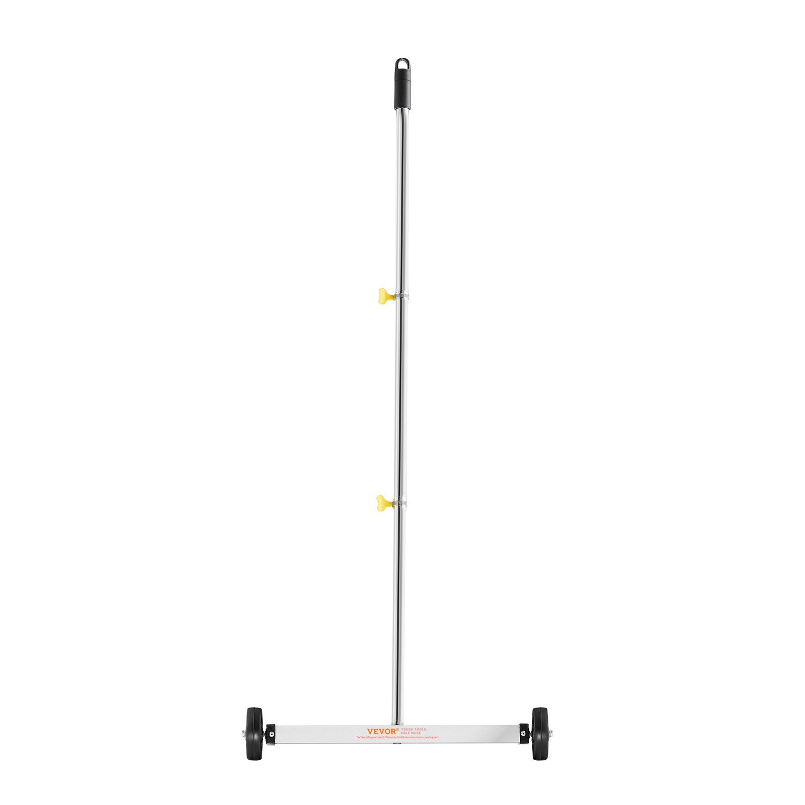 VEVOR Magnetkehrer Magnetkehrmaschine mit Rädern 43 cm, 4,5 kg Tragkraft, Magnetbesen mit verstellbarem Griff, zum Aufheben von Nägeln und Schrauben, Reinigung für Garagen, Dachprojekte