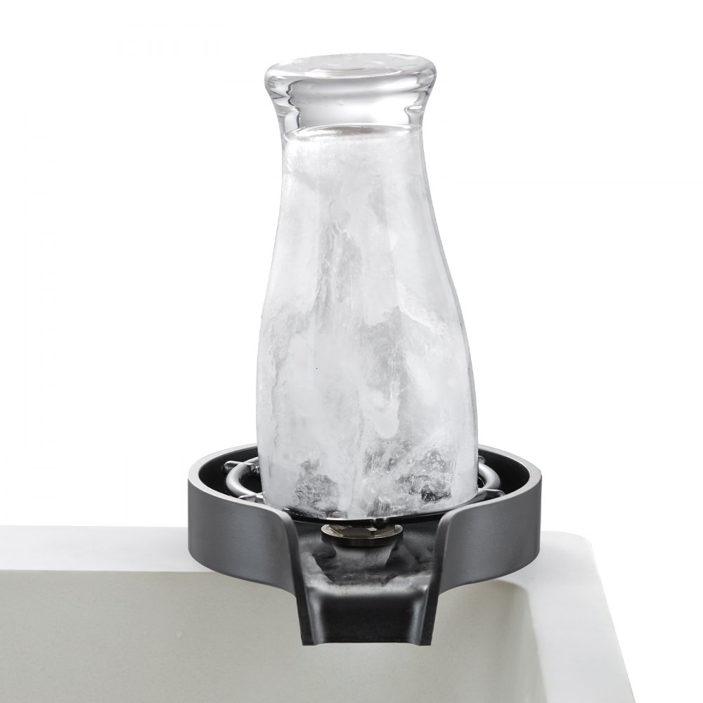 VEVOR Glasspüler, 10 Sprühdüsen, 360° drehbarer ABS-Becherreiniger und Getränkehalter