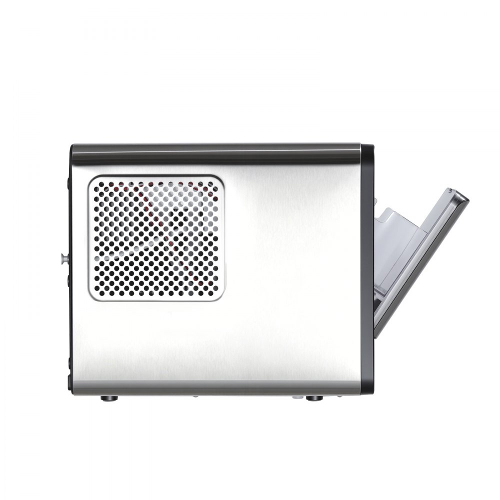 VEVOR Tisch-Eiswürfelmaschine 15 kg pro Tag, Selbstreinigender & Tragbarer Eiswürfelbereiter mit Schaufel & Eiswürfelschublade, Eiswürfelmaschine für Kaueis für Zuhause Küche Büro Bar Partys